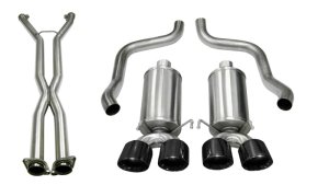 Chevrolet Corvette C6 Performance Exhaust - Dual Rear Exit - CORSA Performance - Sport Cat-Back, Twin 4.0in Pro-Series Tips - `09-`13 Chevrolet Corvette C6 Performance Exhaust - Dual Rear Exit - CORSA Performance - Sport Cat-Back, Twin 4.0in Pro-Series Tips - `09-`13
